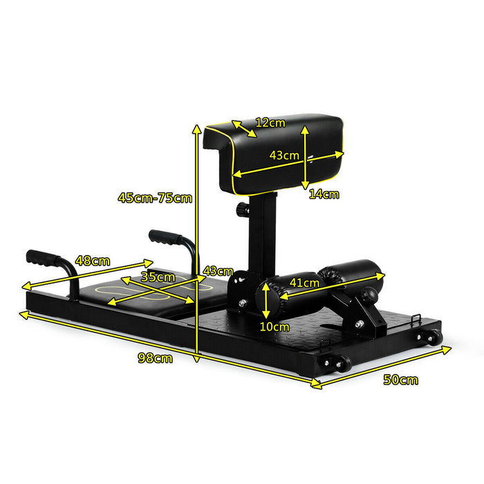 8-in-1 Squat Machine - Gym Quality Fitness Equipment - Perfect for Quads, Glutes and Lower Body Workouts