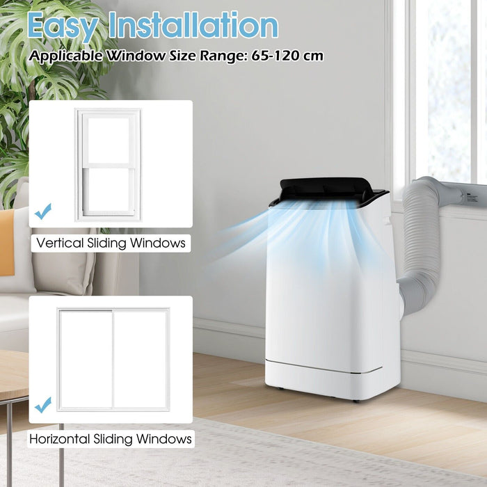 18000 BTU Model - Portable 4-in-1 White Air Conditioner with App Control - Ideal for Convenient Cooling on the Go