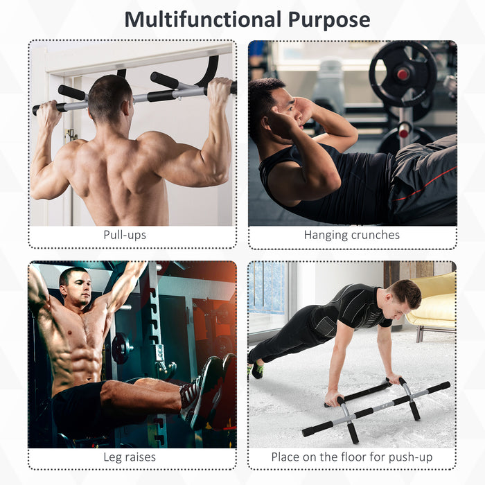 Doorway Pull-Up Bar - Home Gym Strength Training Equipment for Upper Body Workouts - Ideal for Home Fitness Enthusiasts