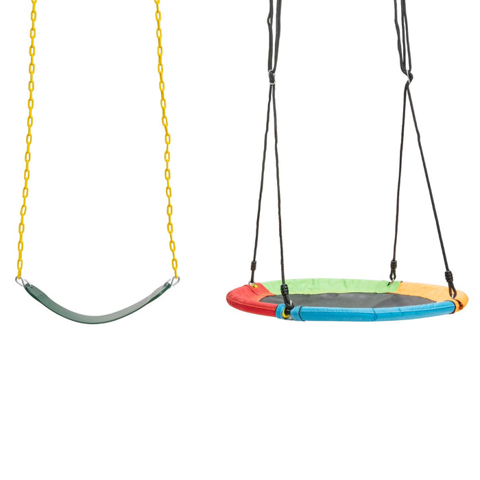 Kids Outdoor Swing with Stand - Fun, Safe and Durable Playground Equipment - Ideal for Backyard Enjoyment and Physical Development