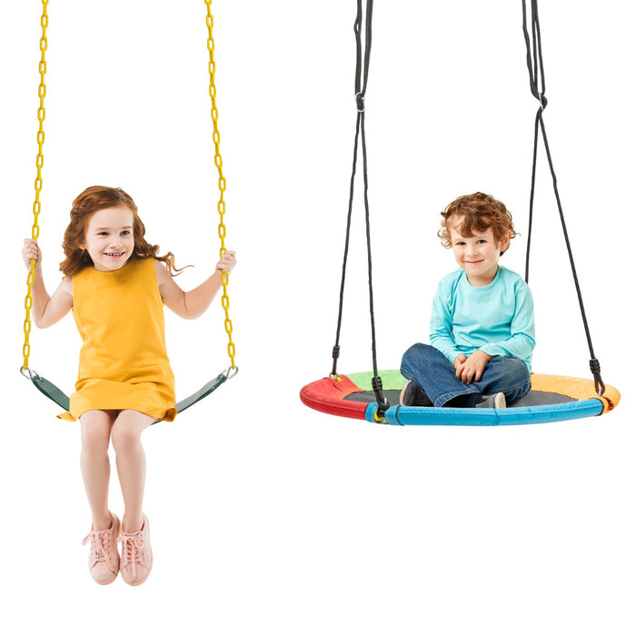 Kids Outdoor Swing with Stand - Fun, Safe and Durable Playground Equipment - Ideal for Backyard Enjoyment and Physical Development