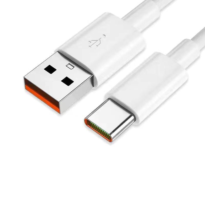 7A USB to Type-C Cable - 6A/7A Fast Charging, Data Transmission, PVC Core Line, 0.25M/1M/2M Lengths - Compatible with Huawei Mate 40Pro, Xiaomi Mi12, Samsung Galaxy Z Fold 2