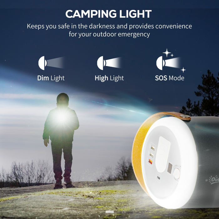 Outdoor Adventure 153.6Wh Power Station - 48000mAh Camping Battery Pack with LED Flashlight, DC Outlet - Ideal for Travel, RV & Emergency Preparedness