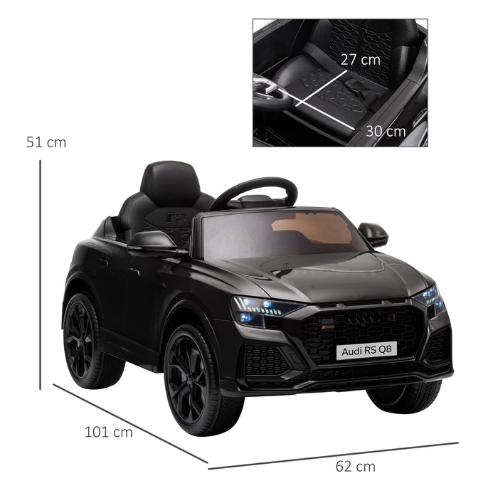 Audi RS Q8 6V Electric Ride-On Car for Kids - Battery-Powered with Music, Lights, and Parental Remote Control - Interactive Toy Vehicle for Children