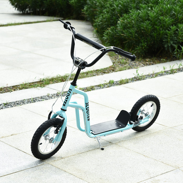 Kids' Steel Scooter - Height Adjustable, Blue and Black Kick Scooter - Perfect for Growing Children