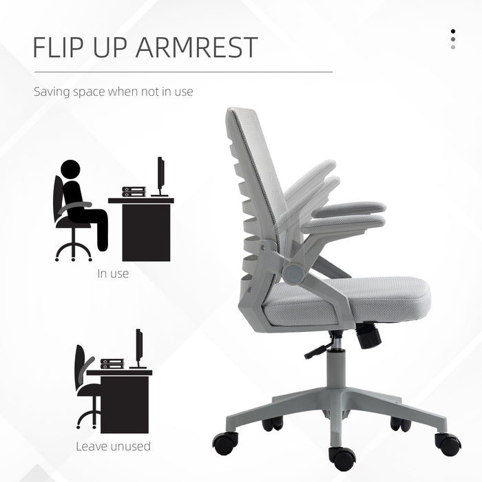 Ergonomic Mesh Swivel Chair with Lumbar Support - Comfortable Task Computer Chair for Home Office - Ideal for Work-From-Home Professionals & Students