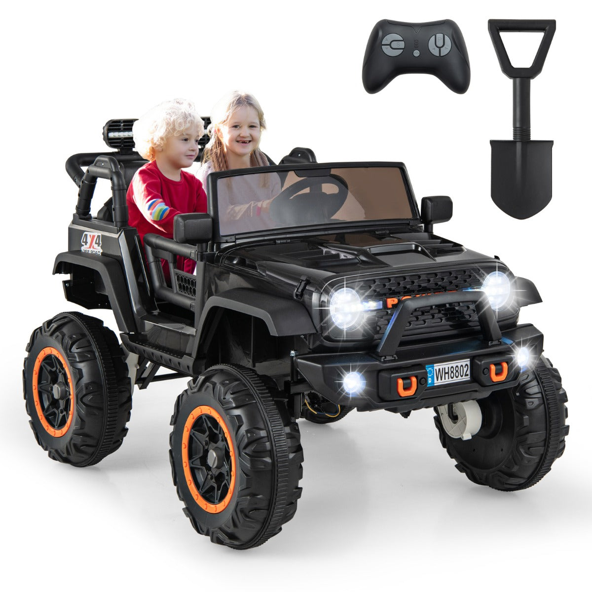 Ride On Car with Remote Control - 2-Seater with Horn Feature - Perfect for Boys and Girls
