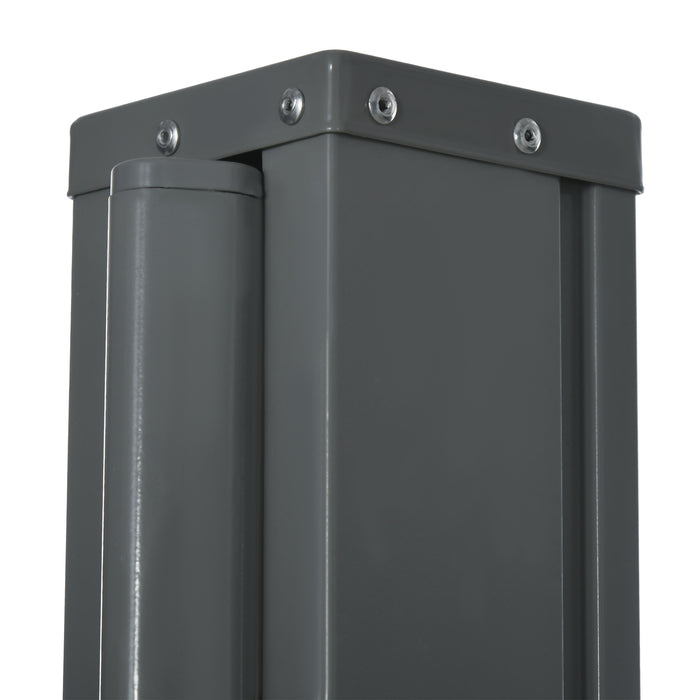 Retractable Polyester Patio Side Awning, 3x1.6m, Cream White - Outdoor Privacy and Sun Shade Solution - Ideal for Garden, Balcony & Terrace