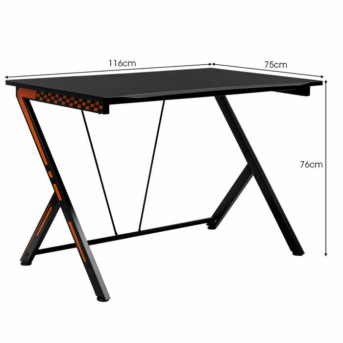 Ergonomic Gaming Desk - Curved Front, Computer-Friendly Design - Perfect for Dedicated Gamers and Home Office Setups
