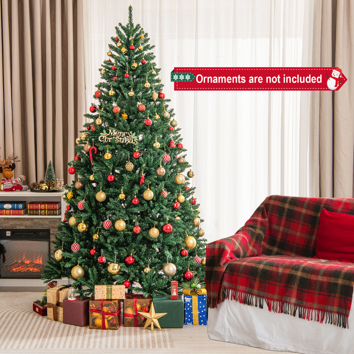 180/225cm Model - Artificial Christmas Tree with PVC Branch Tips, 6 ft Tall - Perfect for Indoor Christmas Decorations