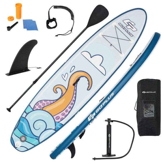 Inflatable Paddle Board - 11FT Stand Up Board with Non-Slip Deck Feature - Ideal for Balance Training & Water Sport Enthusiasts