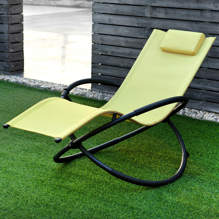 Foldable Rocking Lounge Chair - Recliner Green Model - Perfect for Relaxation and Comfort