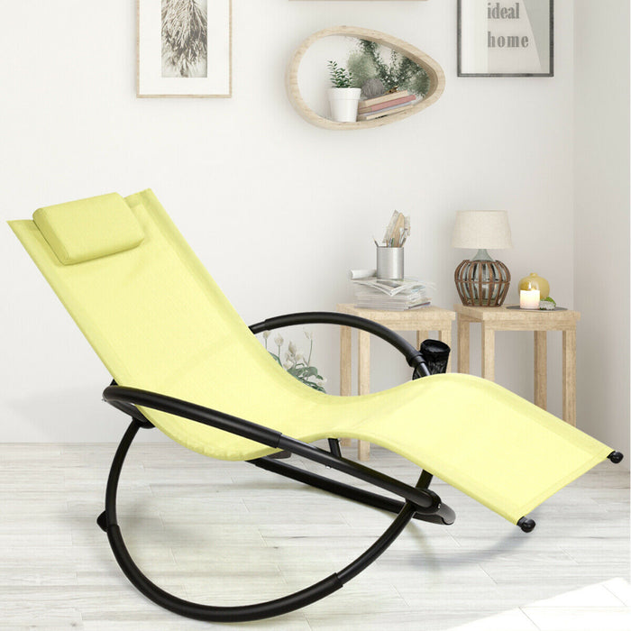 Foldable Rocking Lounge Chair - Recliner Green Model - Perfect for Relaxation and Comfort