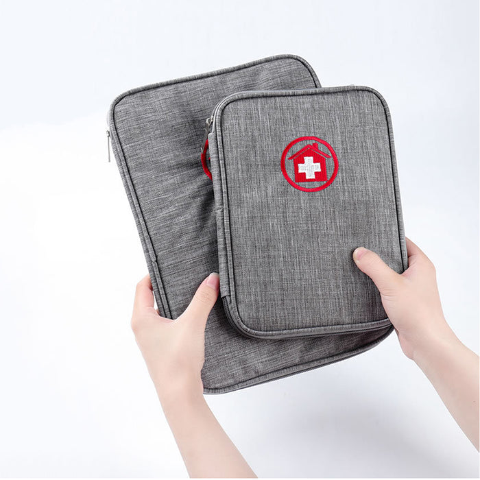 TB-0213 Kiss The Rain - Portable Two-Purpose Storage Bag, Medical Emergency Certificate & Passport Organizer, Waterproof - Ideal for Travelers & Emergency Situations