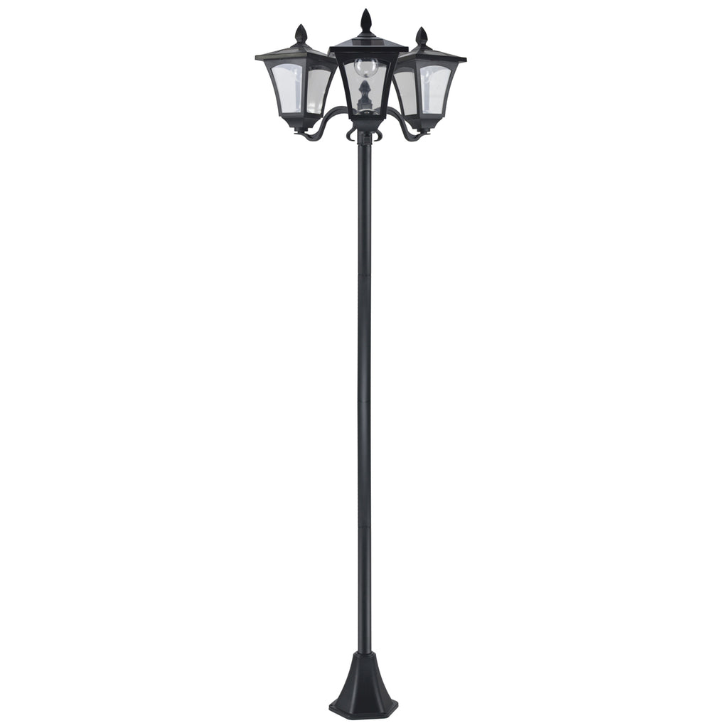 Solar-Powered Lamp Post with IP44 Weatherproof Rating - 51.5 x 47 x 182.5 cm Outdoor Illumination - Ideal for Gardens, Patios, and Pathways