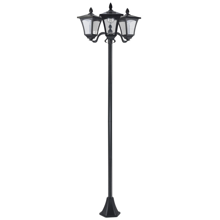 Solar-Powered Lamp Post with IP44 Weatherproof Rating - 51.5 x 47 x 182.5 cm Outdoor Illumination - Ideal for Gardens, Patios, and Pathways