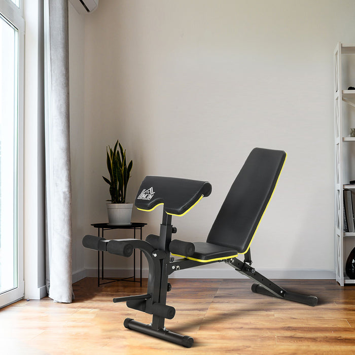 Adjustable Multi-Functional Dumbbell Bench - Home Gym Sit-Up Stand with Variable Seat & Back Positions - Ideal for Strength Training and Core Workouts