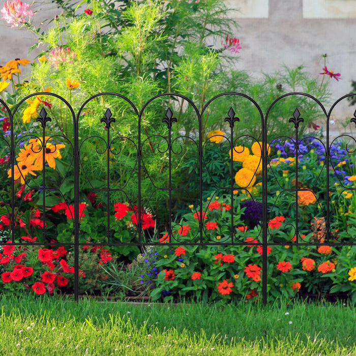 Decorative Garden Fencing Panels - Arched, Inter-lockable Design for Landscape Upgrade - Ideal for Homeowners Seeking Yard Beautification