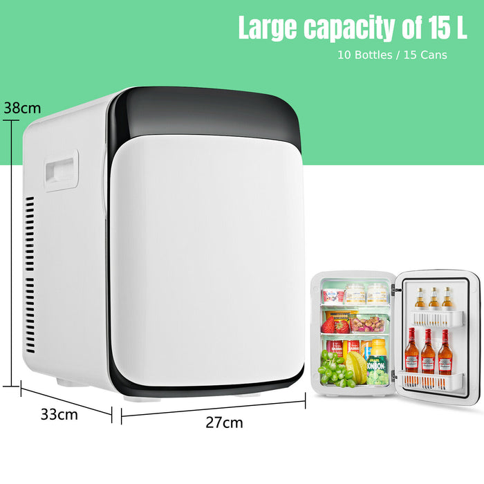 2-in-1 Travel Fridge Model - Portable Warmer Cooler Appliance - Ideal for Outdoor Trips and Keeping Food Fresh