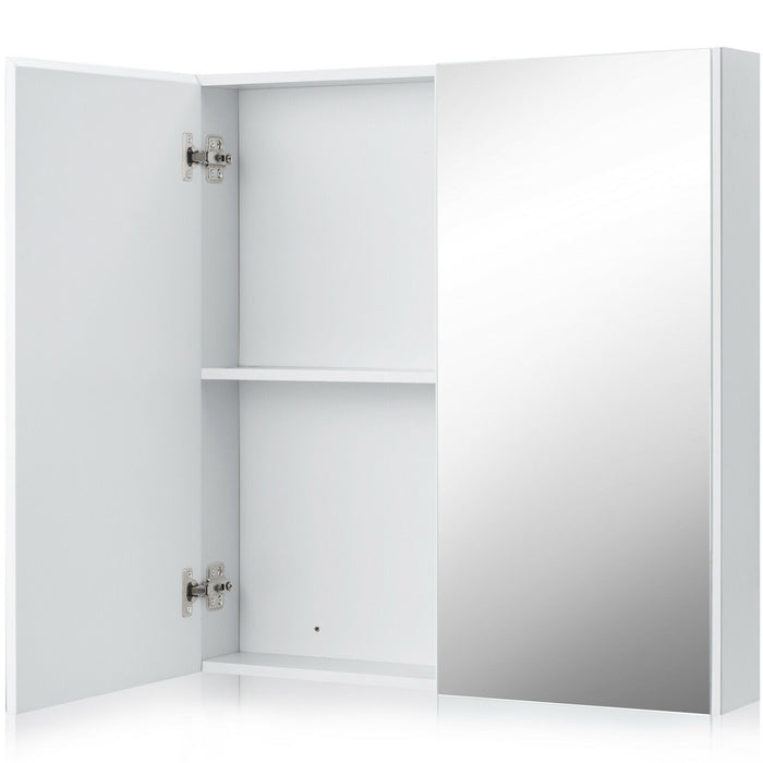 Double Mirror Door Cabinet - Premium Bathroom Storage Solution - Ideal for Keeping Toiletries Organized and Hidden Away