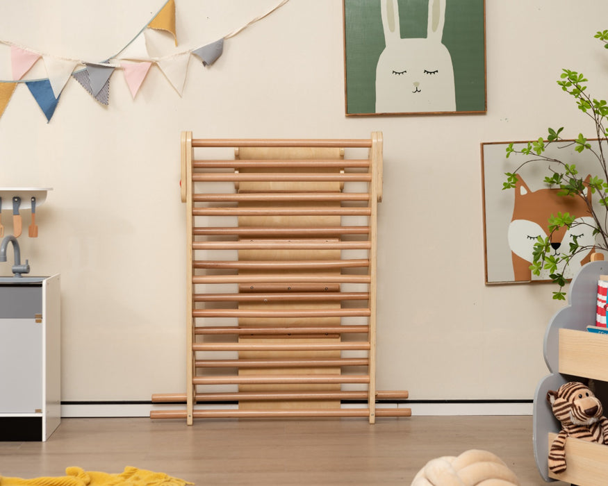 Little Mountaineers - Kids Adjustable Climbing Triangle with Reversible Ramp in Multicolor - Boosting Physical Development while Providing Fun Playtime Activities for Children