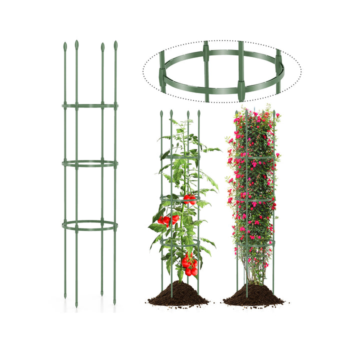 2-Pack Garden Trellis - Heavy-Duty, Adjustable Height Feature - Ideal for Climbing Plants and Garden Enthusiasts