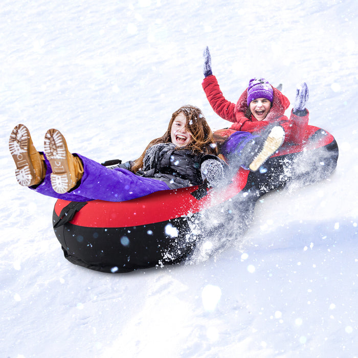 Inflatable Snow Tube - Fun Winter Activity, Suitable for 2 People, Perfect for Adults & Kids - Solves Boredom in Cold Snowy Weather
