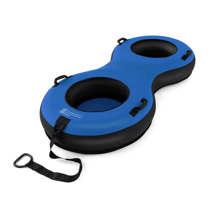 Inflatable Snow Tube - Fun Winter Activity, Suitable for 2 People, Perfect for Adults & Kids - Solves Boredom in Cold Snowy Weather