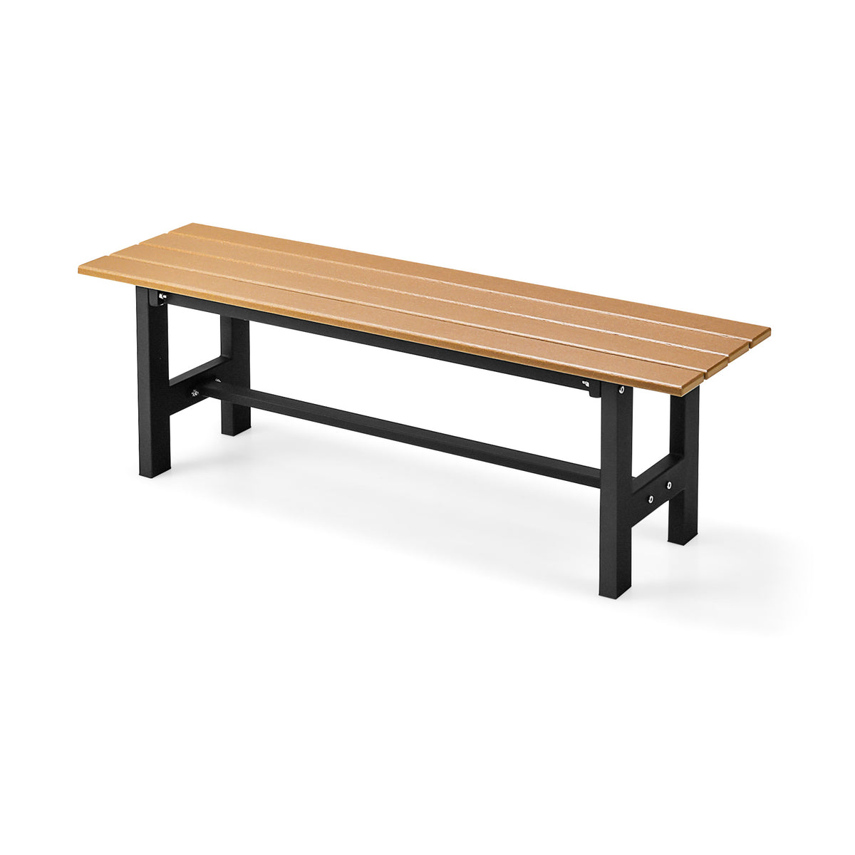 Outdoor Bench for 2 - Slatted Seat Feature - Ideal for Garden and Patio Use
