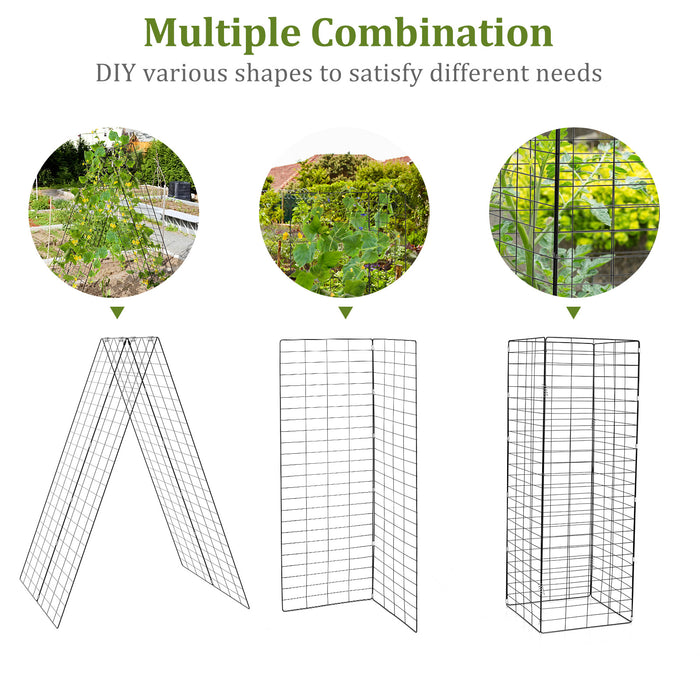 2-Pack Garden Cucumber Trellis - Green Color, Includes Additional Accessories - Ideal for Gardeners and Solving Plant Growth Problems
