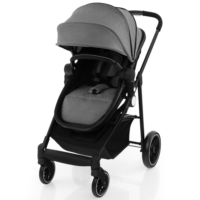 High Landscape Stroller 2-in-1 Model - Reversible Seat, Adjustable Backrest and Canopy in Pink - Ideal for Outdoor Strolling with Convenience and Comfort