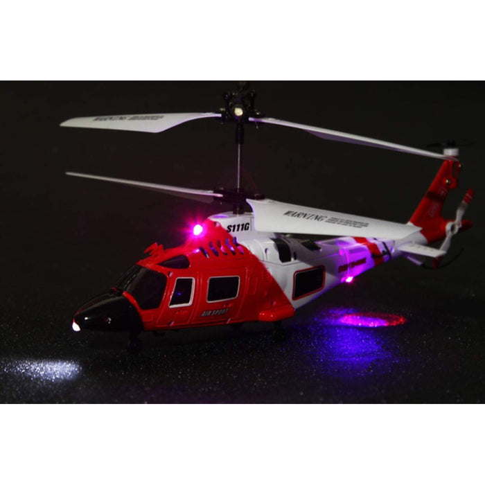 Syma S111G Helicopter - 3.5CH 6-Axis Gyro RC, Ready to Fly - Perfect for Children & Beginners to Enjoy Indoor Flying