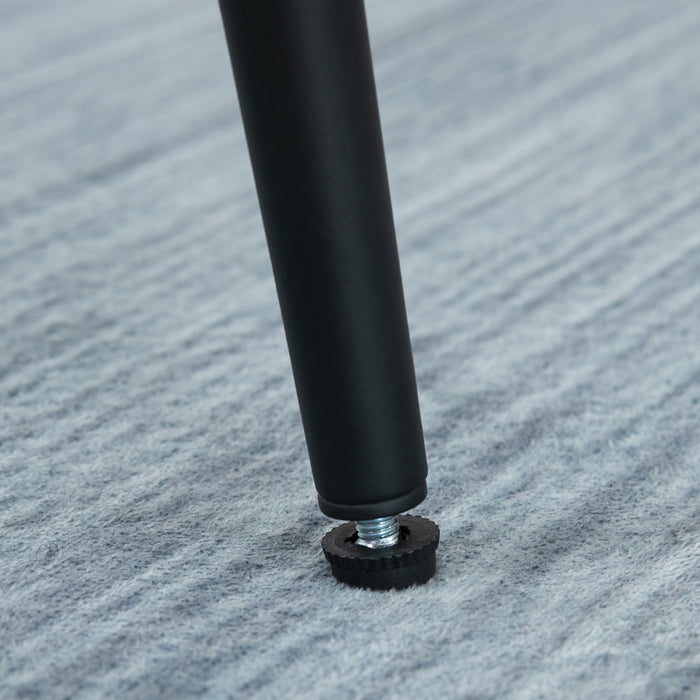 Retro Bar Stool Duo - Breakfast Bar Seating with Back Support & Footrest, Steel-Legged - Ideal for Dining & Home Bar Areas in Brown