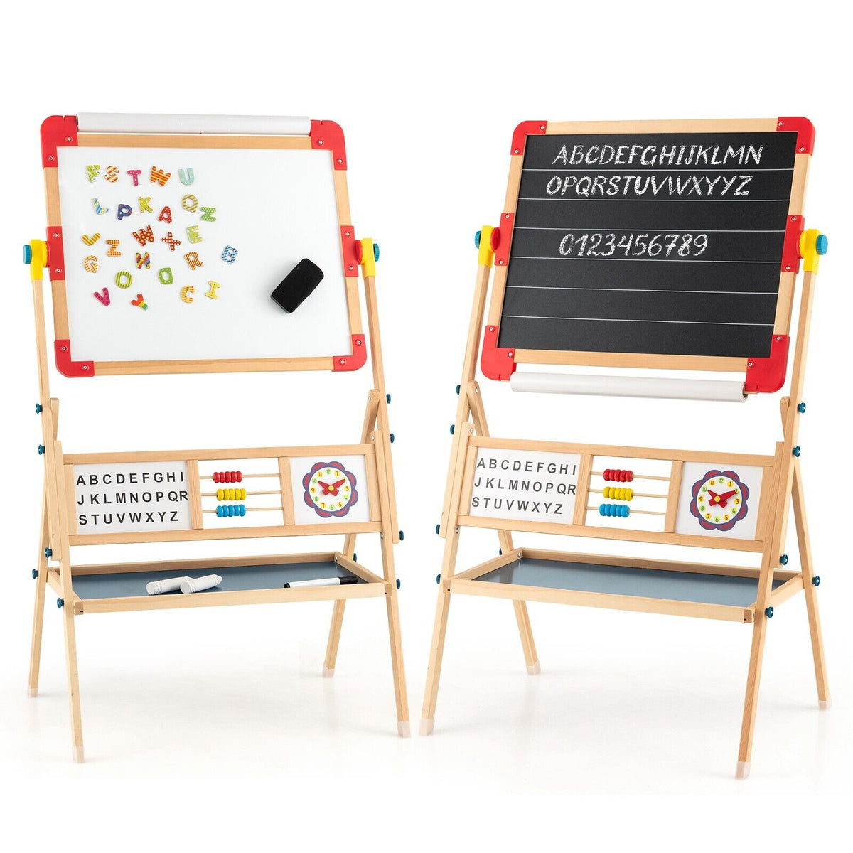 Freestanding 3-in-1 Kids Art Easel - Double-sided Drawing Board Feature - For Little Artists Enhancing Creativity