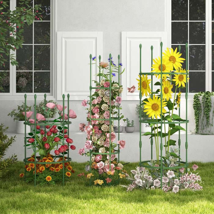 Garden Trellis 3-Pack - Ideal for Climbing Vines, Flowers, Potted Plants, Vegetables and Fruits - Perfect Gardening Solution for Plant Lovers