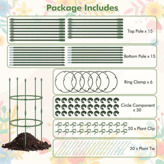 Garden Trellis 3-Pack - Ideal for Climbing Vines, Flowers, Potted Plants, Vegetables and Fruits - Perfect Gardening Solution for Plant Lovers