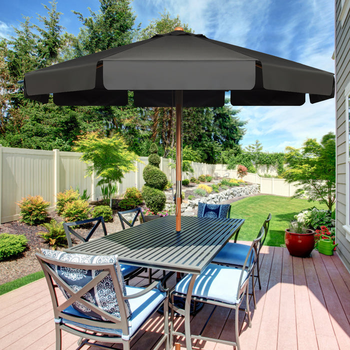 300 CM Patio Market Table Umbrella - Adjustable Height and Angle Market Umbrella - Ideal for Outdoor Spaces and Patios