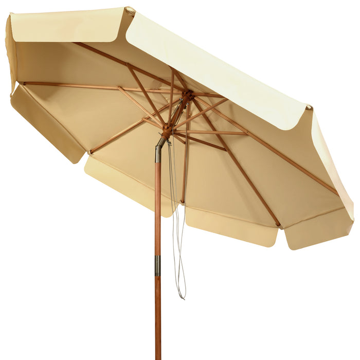 300 CM Patio Market Table Umbrella - Adjustable Height and Angle Market Umbrella - Ideal for Outdoor Spaces and Patios