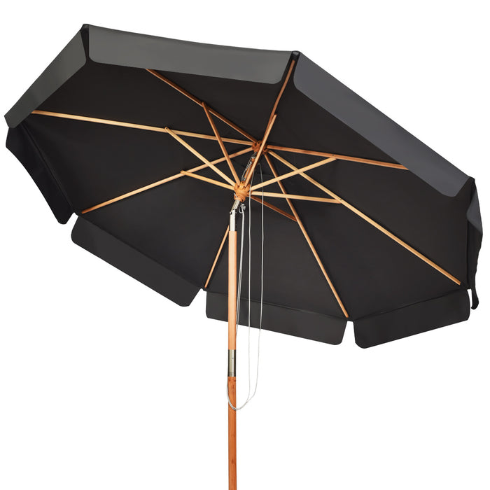 300 CM Patio Market Table Umbrella - Adjustable Height and Angle Market Umbrella - Ideal for Outdoor Spaces and Patios