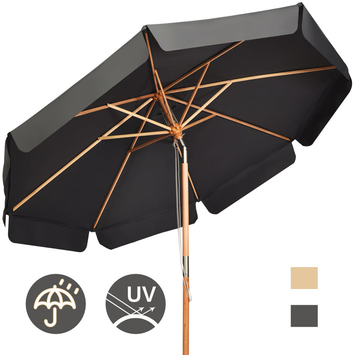 300 CM Patio Market Table Umbrella - Adjustable Height and Angle Market Umbrella - Ideal for Outdoor Spaces and Patios