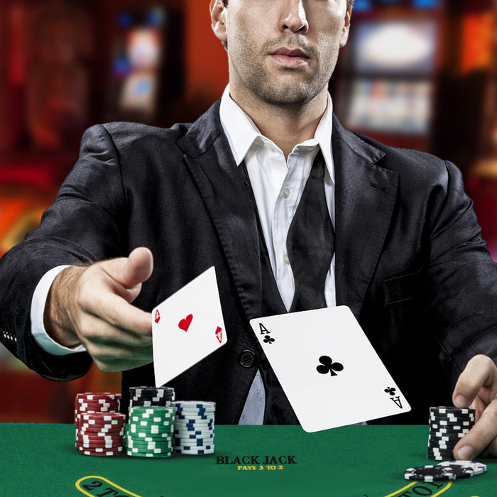 300 Pieces Casino Poker Set - 14 Gram Poker Chips with Travel Case - Ideal for Game Nights and Parties