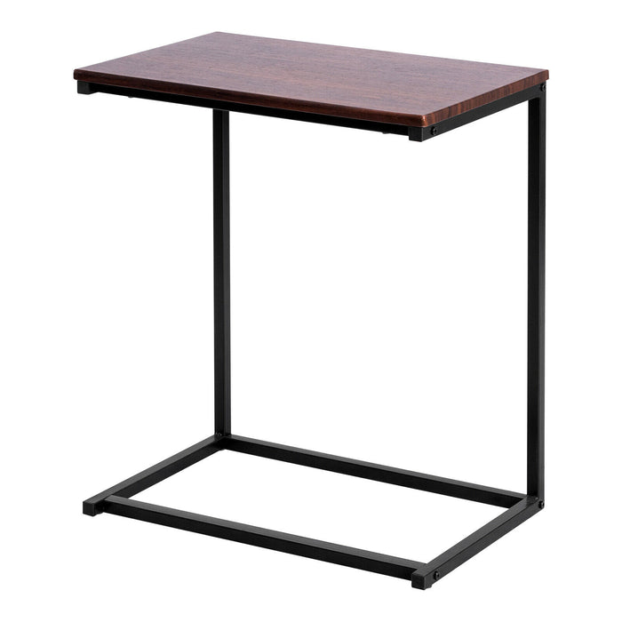Industrial Style Brand - C Shaped Side and End Table - Perfect for Urban Living Spaces and Modern Layouts