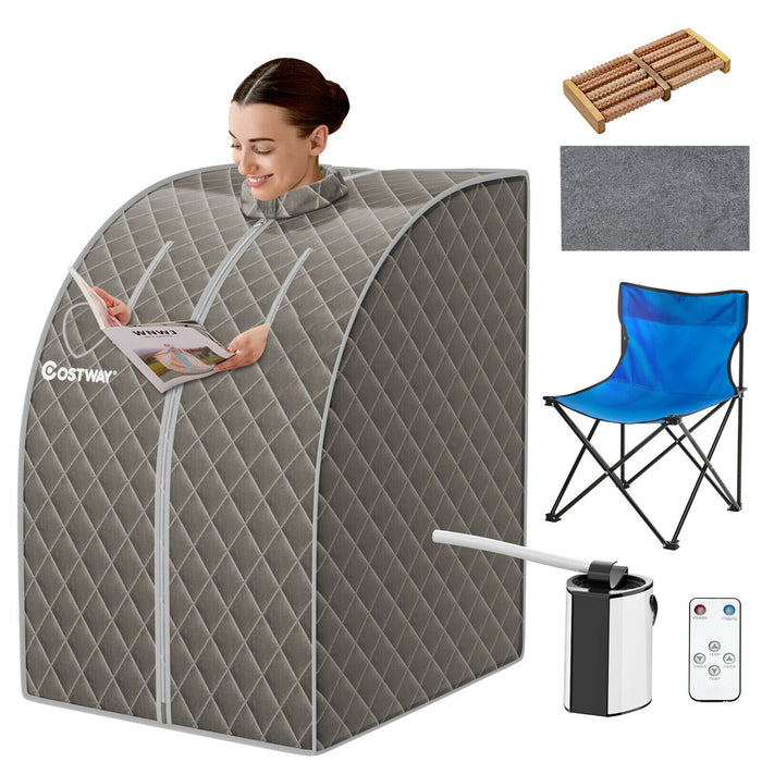 3L Full Body Steam Sauna - Portable Slimming Detox Sauna Tent - Ideal for Home Detoxification and Weight Loss Regimens