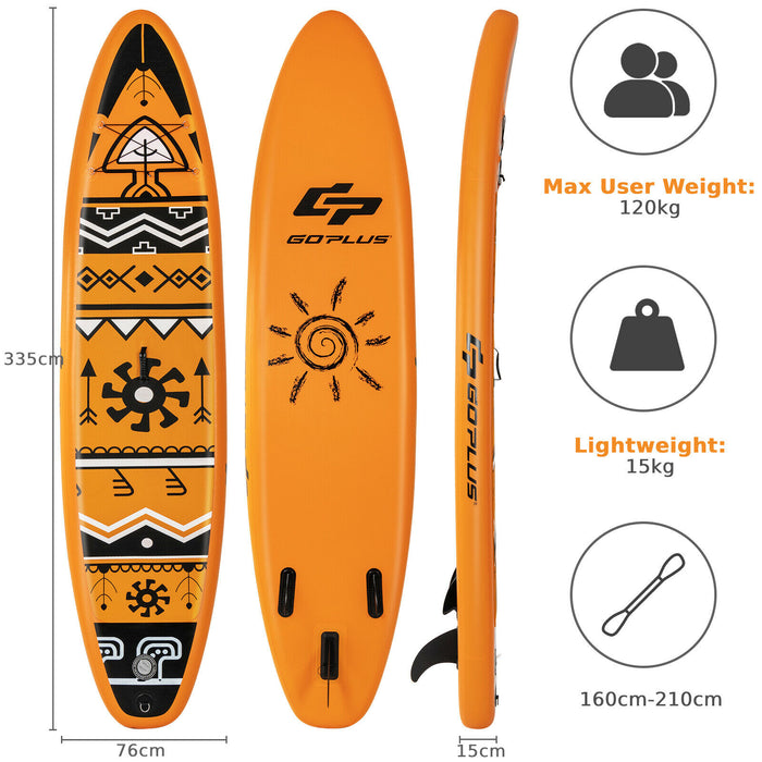 Inflatable 10.5/11FT SUP Surfboard - Stand Up Paddle Board with Enhanced Stability - Ideal for Paddling and Leisure Activities on the Water