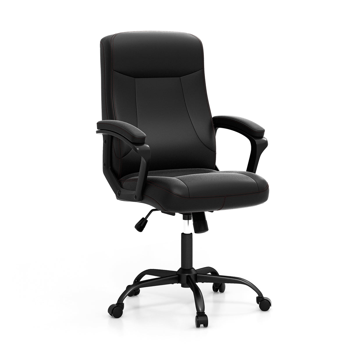360° Swivel Task Chair - Ergonomic High-Back Design with Built-in Armrests - Perfect for Office Demands and Daily Comfort Needs