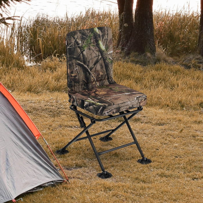 360° Swivel Folding Model - Silent Hunting Chair with Padded Comfort - Perfect for Stealthy Hunters and Outdoor Use