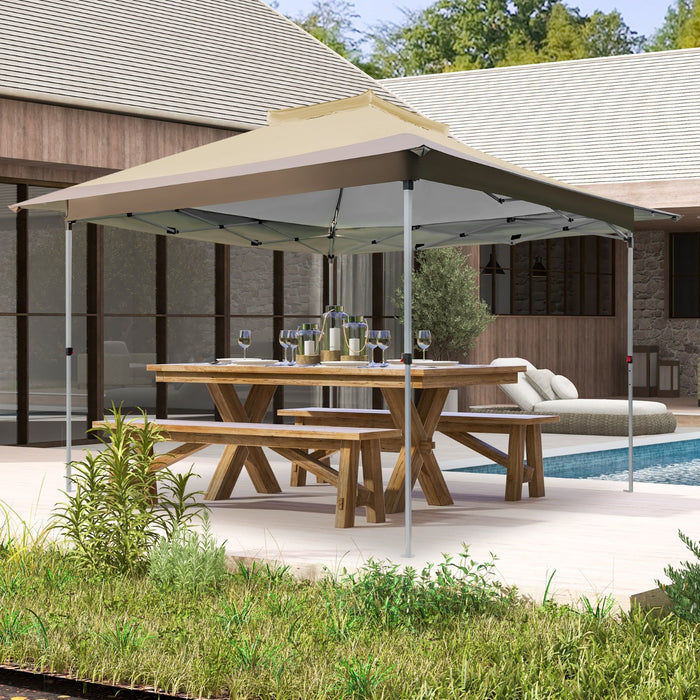 Pop Up Gazebo Brand - Portable Canopy Shelter with Vented Top - Ideal for Outdoor Sheltering without Mesh Netting