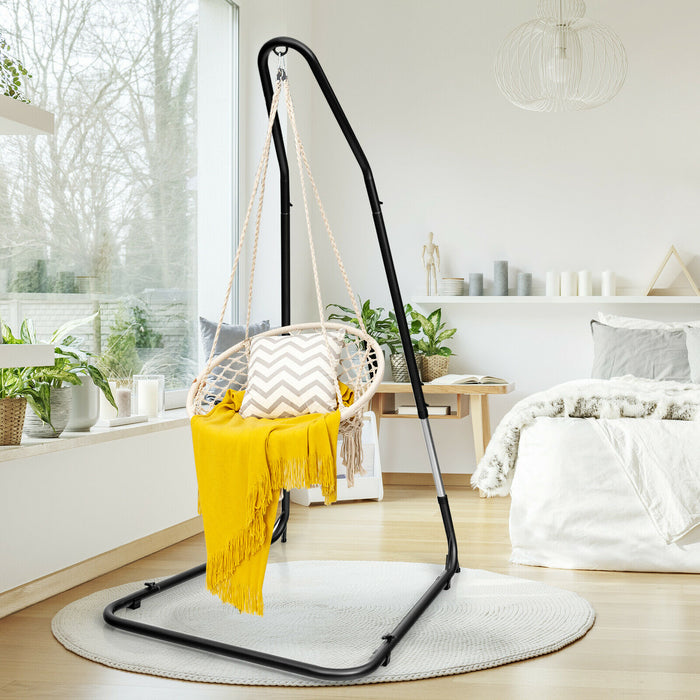 C-stand Model - Large Hammock Swing Frame with Adjustable Height - Perfect for Relaxation and Leisure Activities