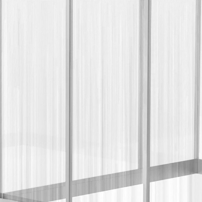 Large Walk-In Greenhouse - 6x10 ft Clear Polycarbonate with Sturdy Aluminium Frame - Ideal for Growing Garden Plants and Vegetables