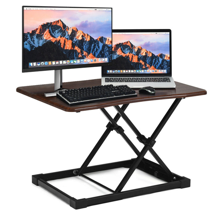 Desk Riser - Height Adjustable with Easy Lift Feature - Ideal for those seeking Improved Ergonomics at Work